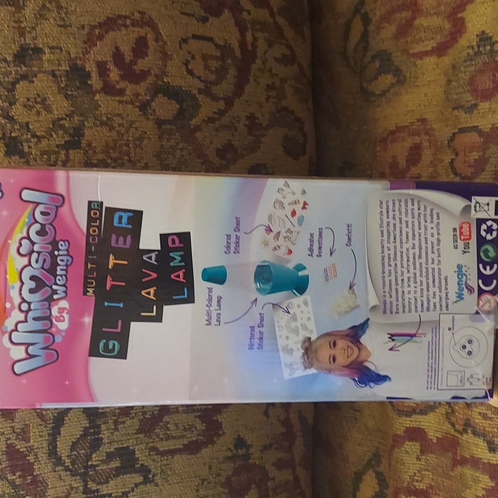 Blue Glitter Lava Lamp - Color Changing Kids Toy - Picture 2 of 6